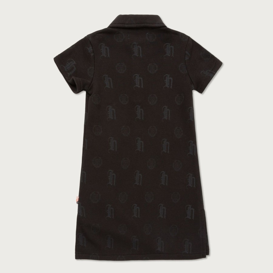 Honor The Gift | Kids Girls Pique Dress Shirt - Black