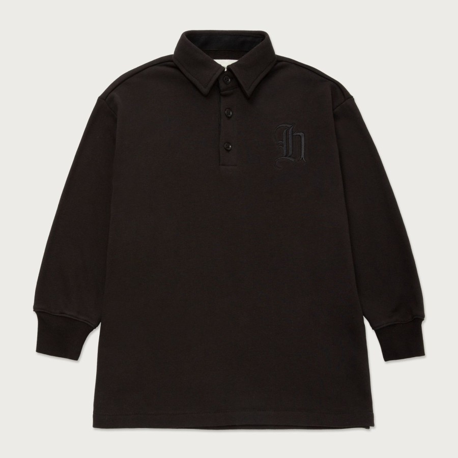 Honor The Gift | Kids L/S Pique Polo - Black