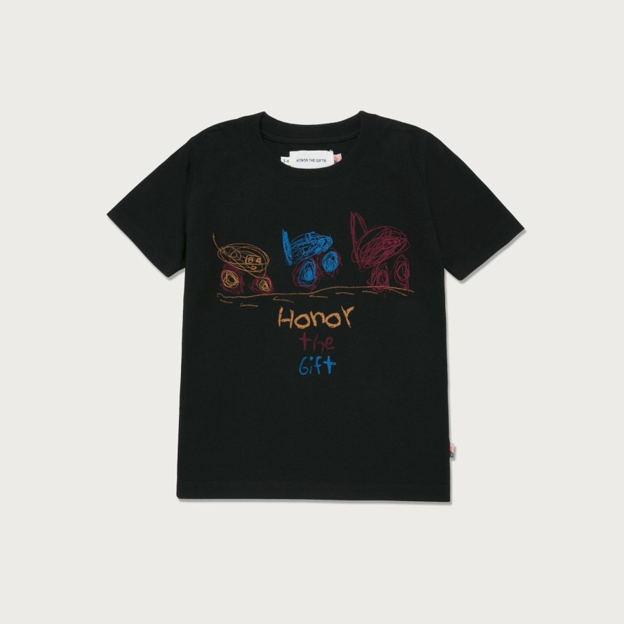 Honor The Gift | Kids Fast Cars T-Shirt - Black