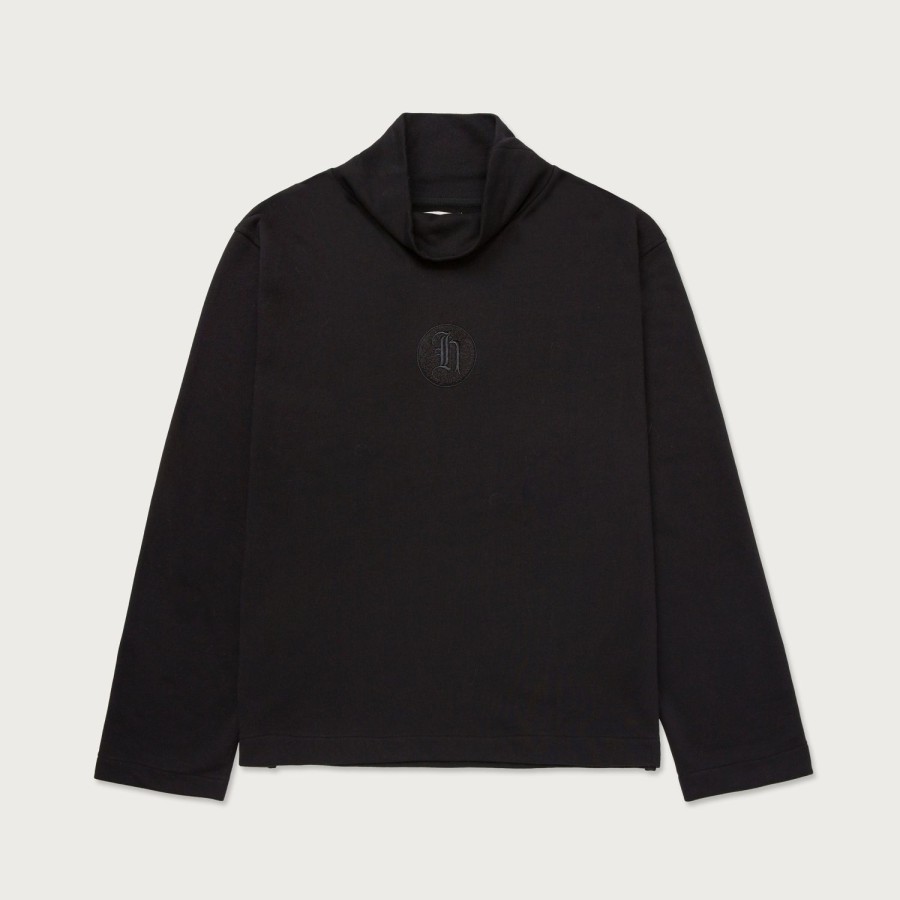 Honor The Gift | Stamp Patch Turtle Neck - Black