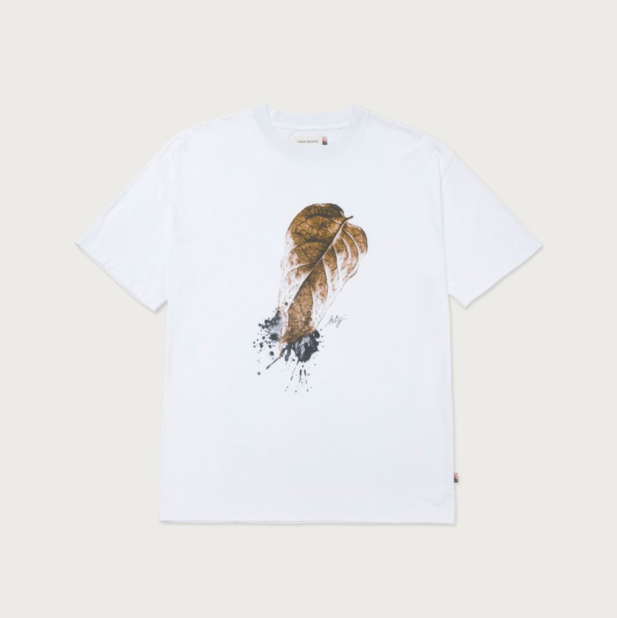 Honor The Gift | Htg® Leaf T-Shirt - White