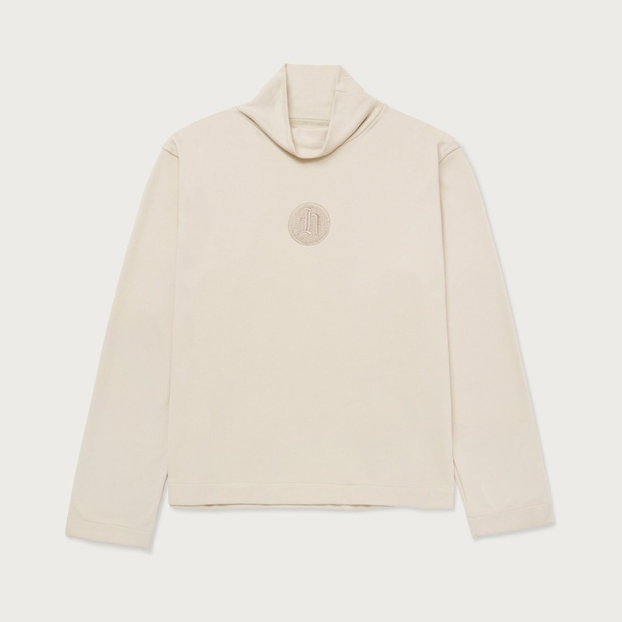 Honor The Gift | Stamp Patch Turtle Neck - Bone