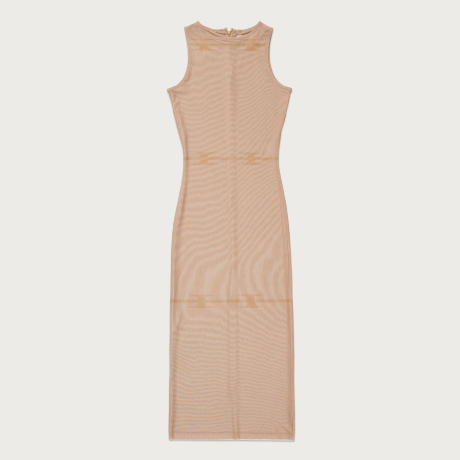 Honor The Gift | Womens Sleeveless Mesh Dress - Clay