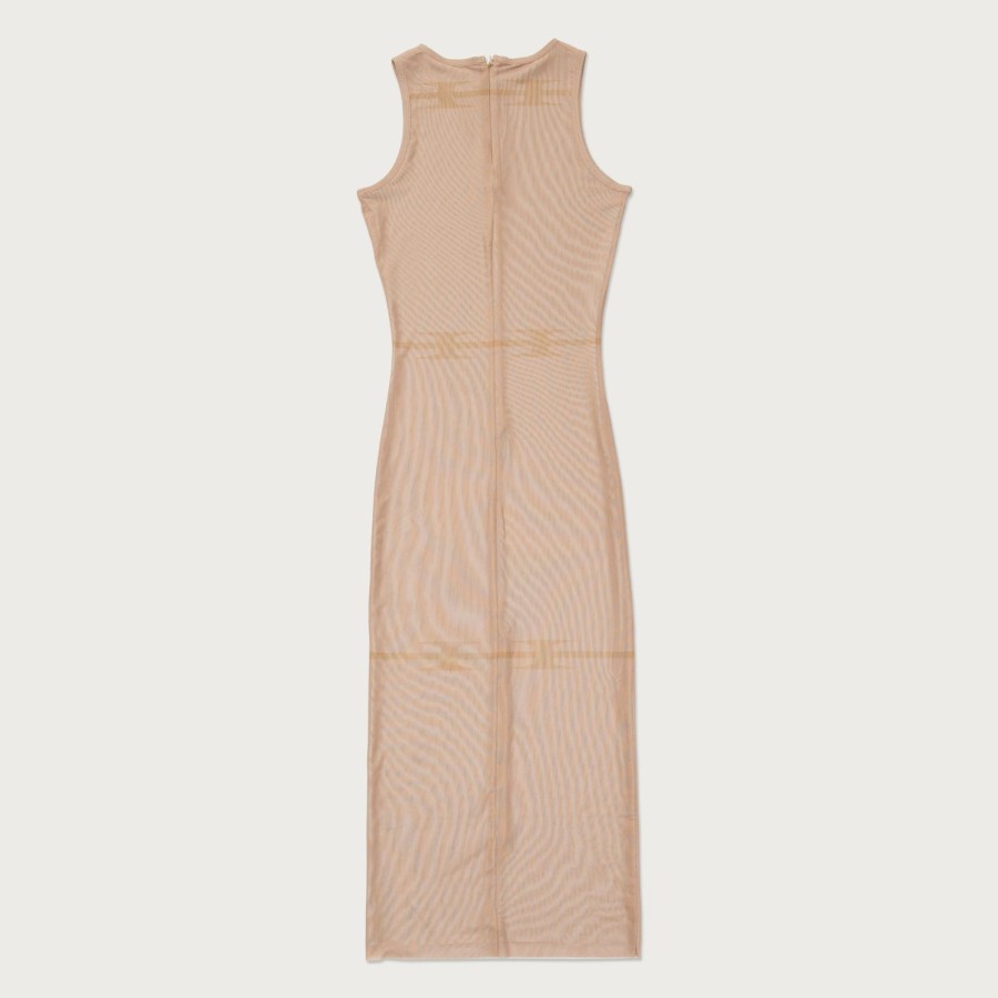 Honor The Gift | Womens Sleeveless Mesh Dress - Clay