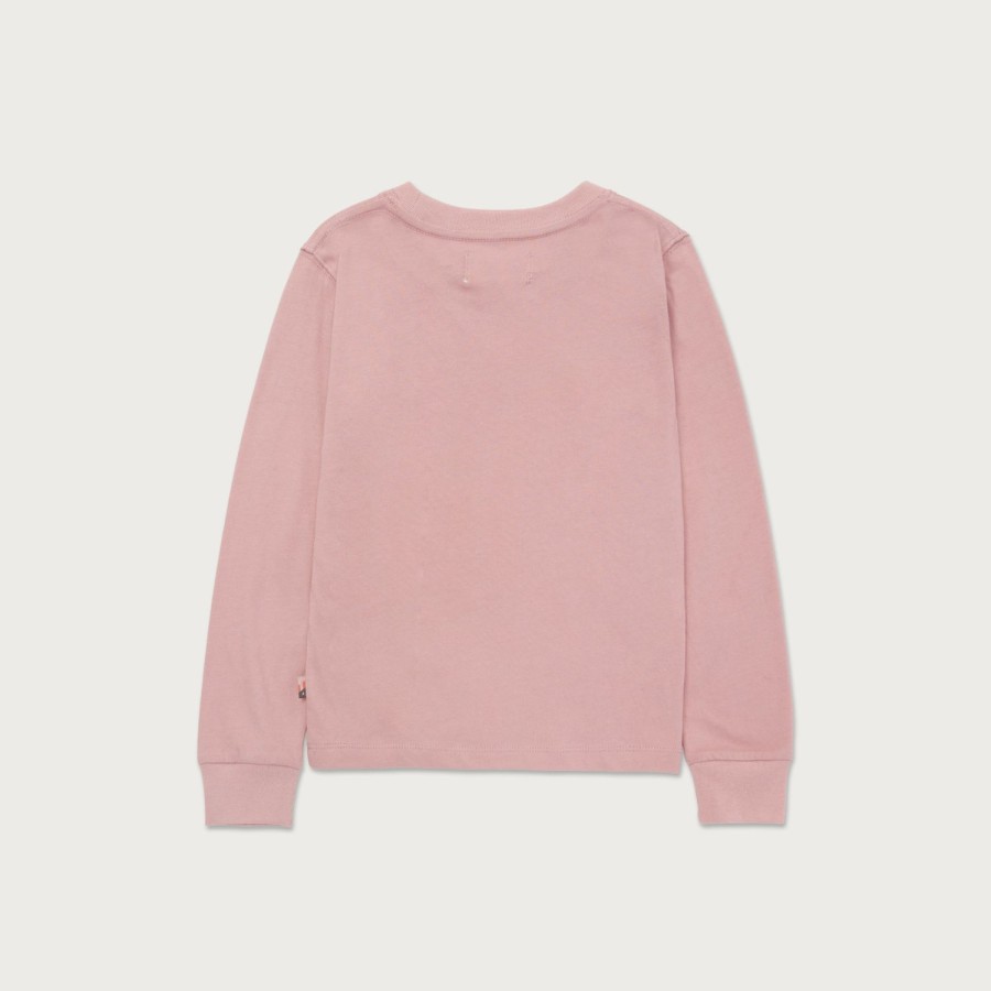 Honor The Gift | Kids Holiday Script L/S T-Shirt - Mauve