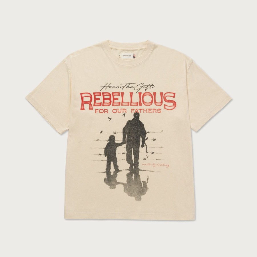 Honor The Gift | Rebellious For Our Fathers T-Shirt - Bone