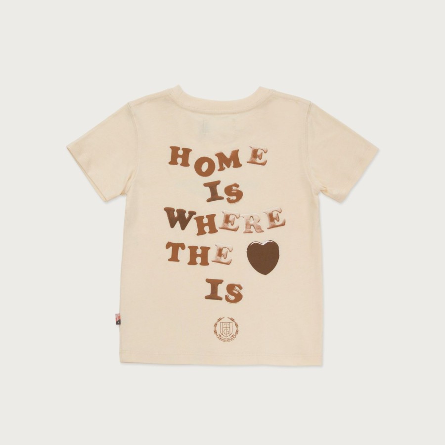 Honor The Gift | Kids Home Is Where T-Shirt - Bone