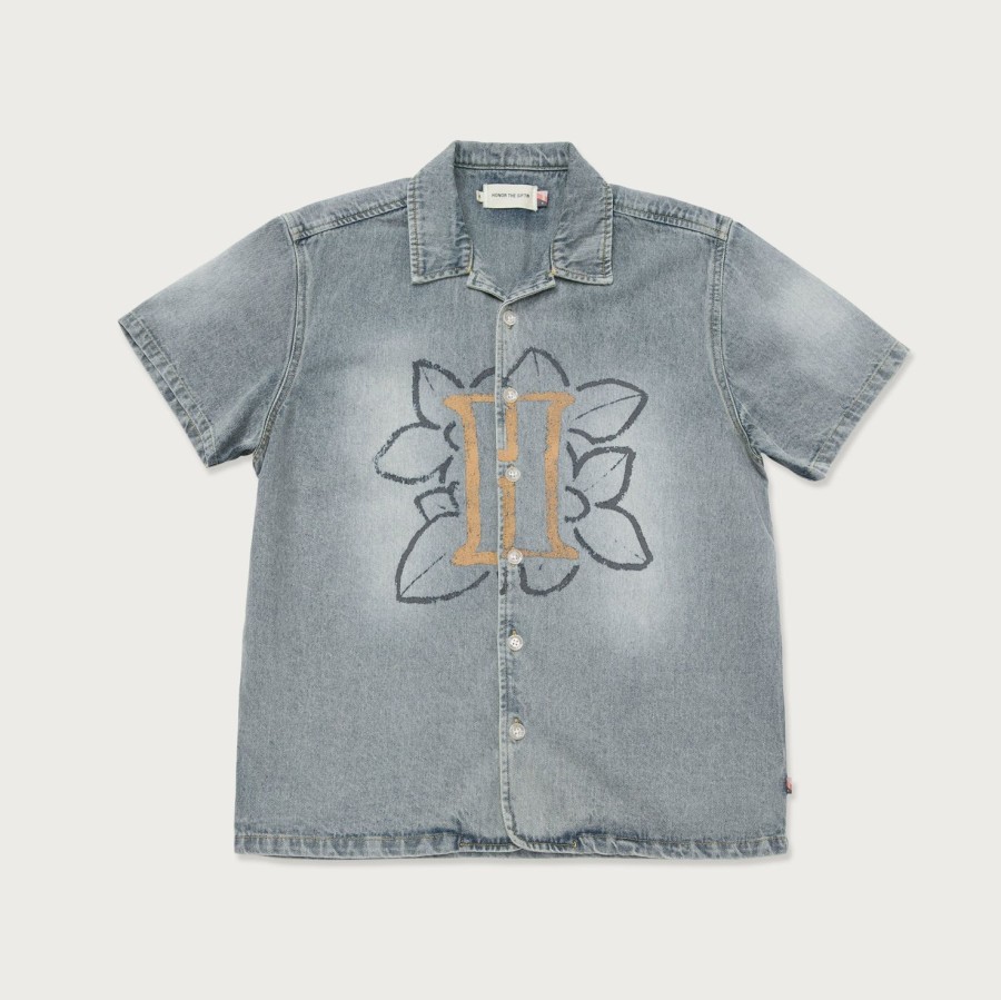 Honor The Gift | S/S Denim Woven Shirt - Indigo