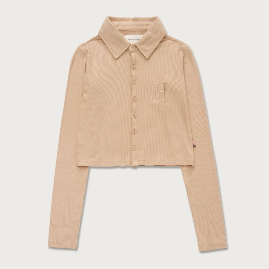 Honor The Gift | Womens L/S Button Down - Sand