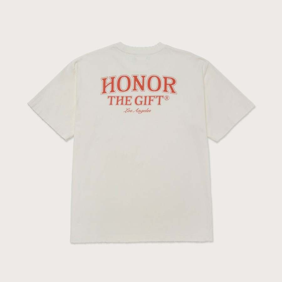 Honor The Gift | Floral Pocket T-Shirt - Bone