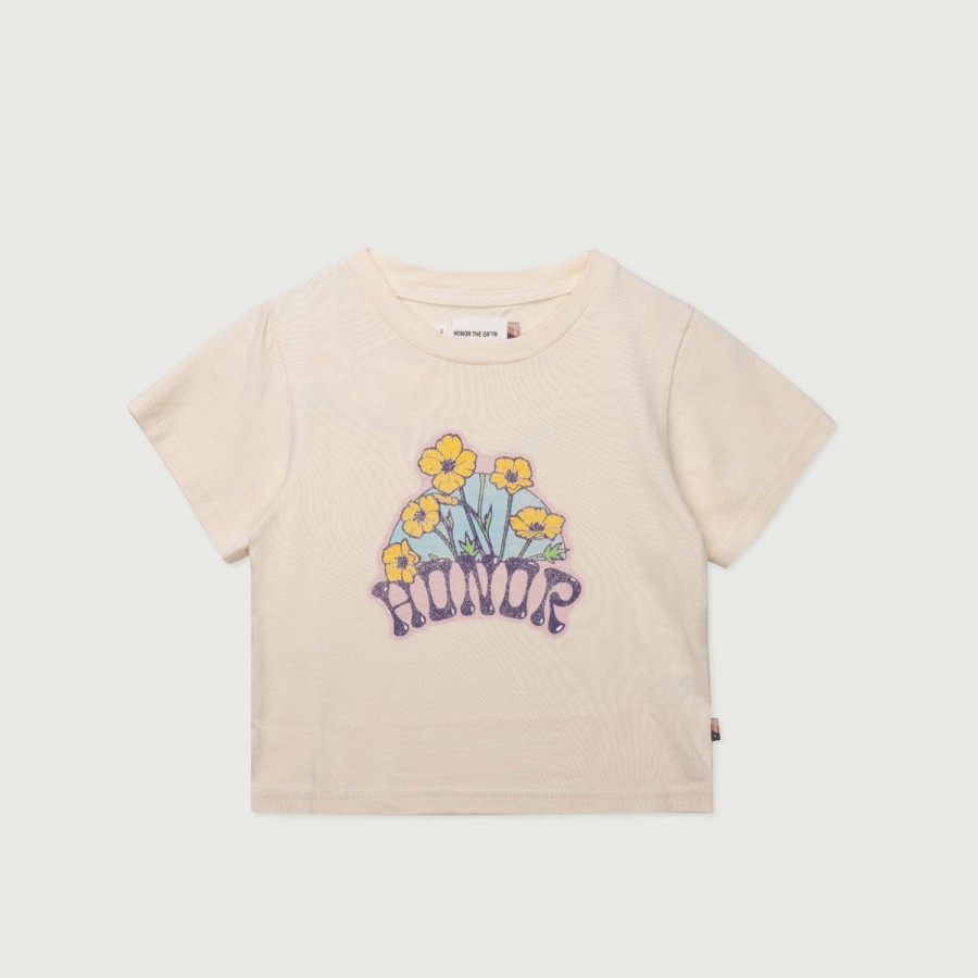 Honor The Gift | Womens Honor Flower Logo T-Shirt - Bone