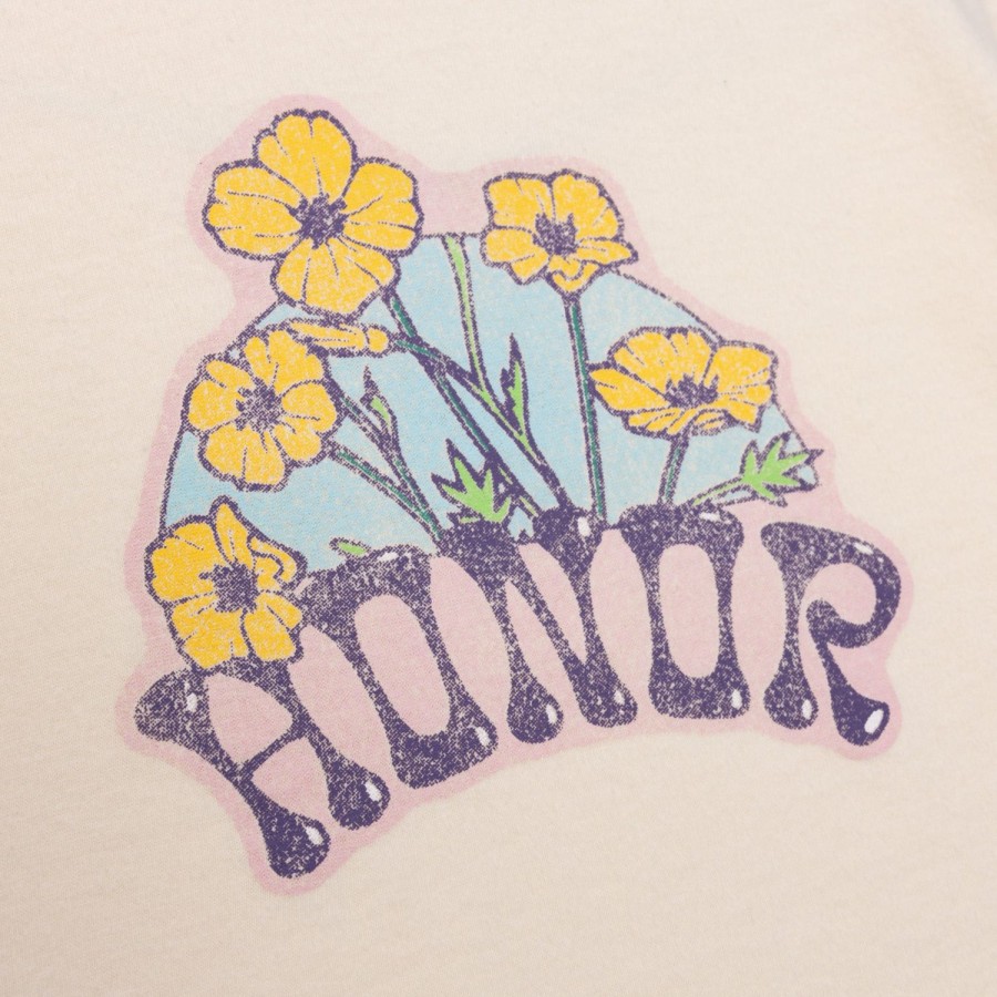 Honor The Gift | Womens Honor Flower Logo T-Shirt - Bone